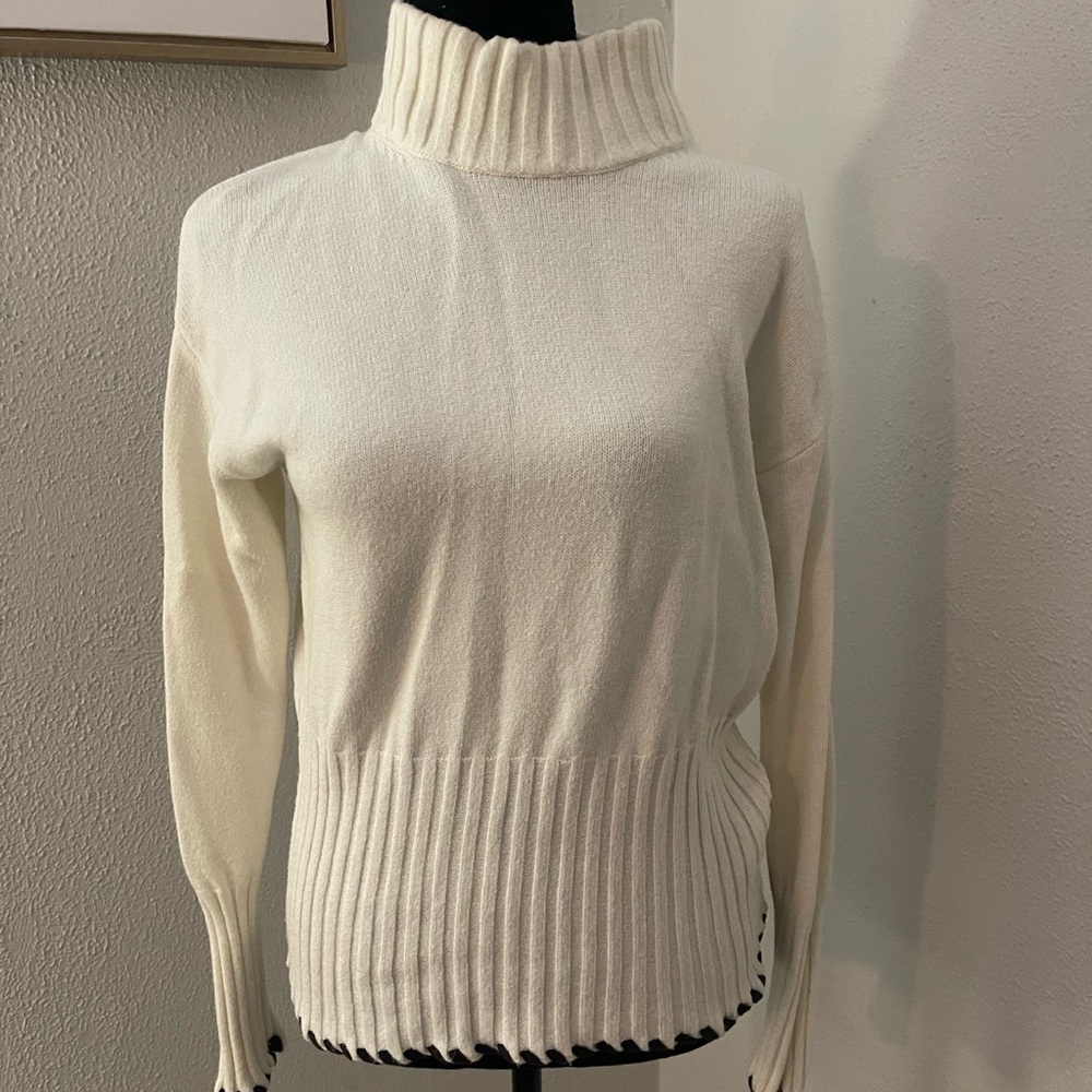 Philosophy Cream Cowl Neck Sweater
